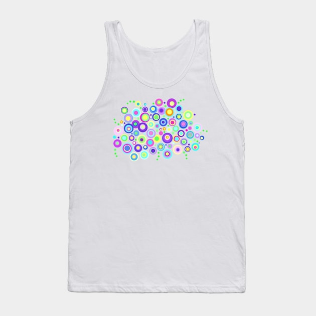 Polka Dot Flower Garden Tank Top by Whoopsidoodle